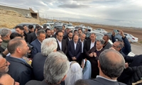ورود وزیر جهادکشاورزی به بخش دوزدوران شهرستان سراب و استقبال مسئولین محلی و اهالی منطقه 
